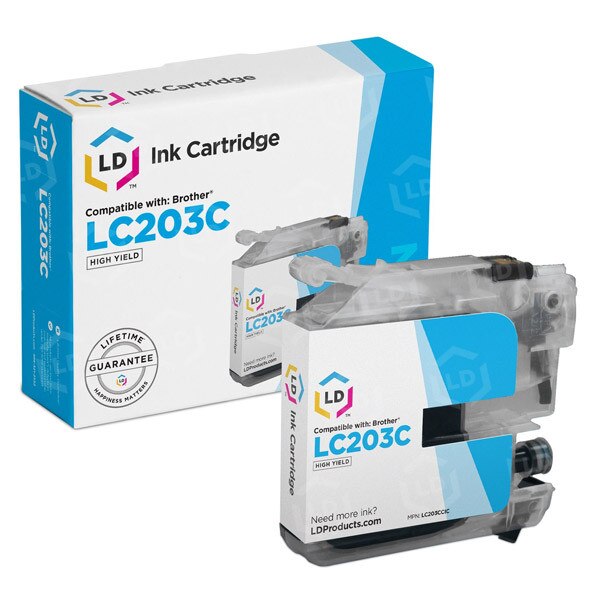 LC203C Compatible Cyan Ink Cartridge High Yield approx 550 Pages 1